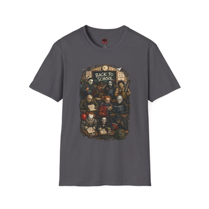 "Back to School" Horror Movie Character Class Portrait - T Shirt