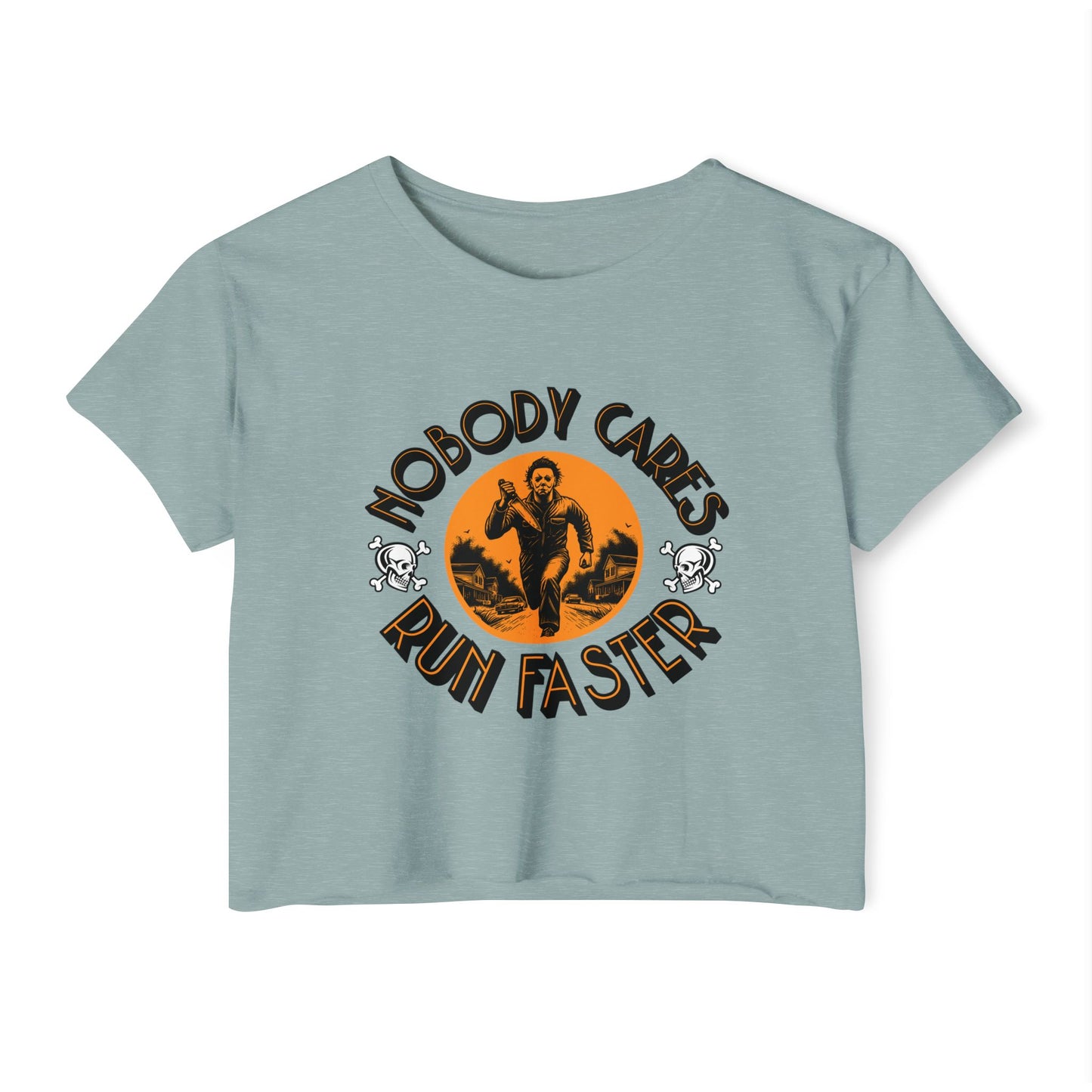 Nobody Cares Run Faster Women's Festival Crop Top