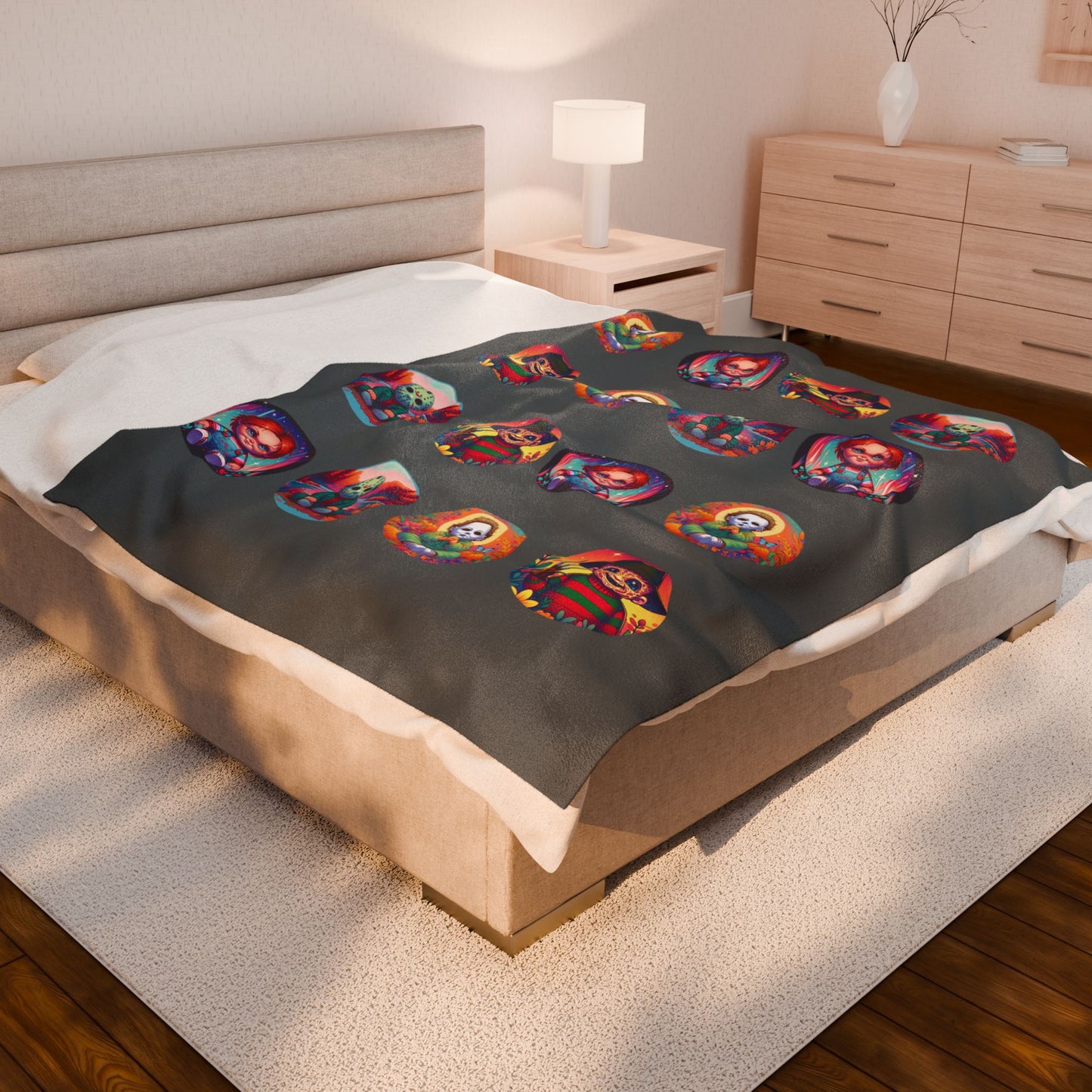 Baby Throw Blanket - Slash Pals Michael, Freddy, Jason, Chucky