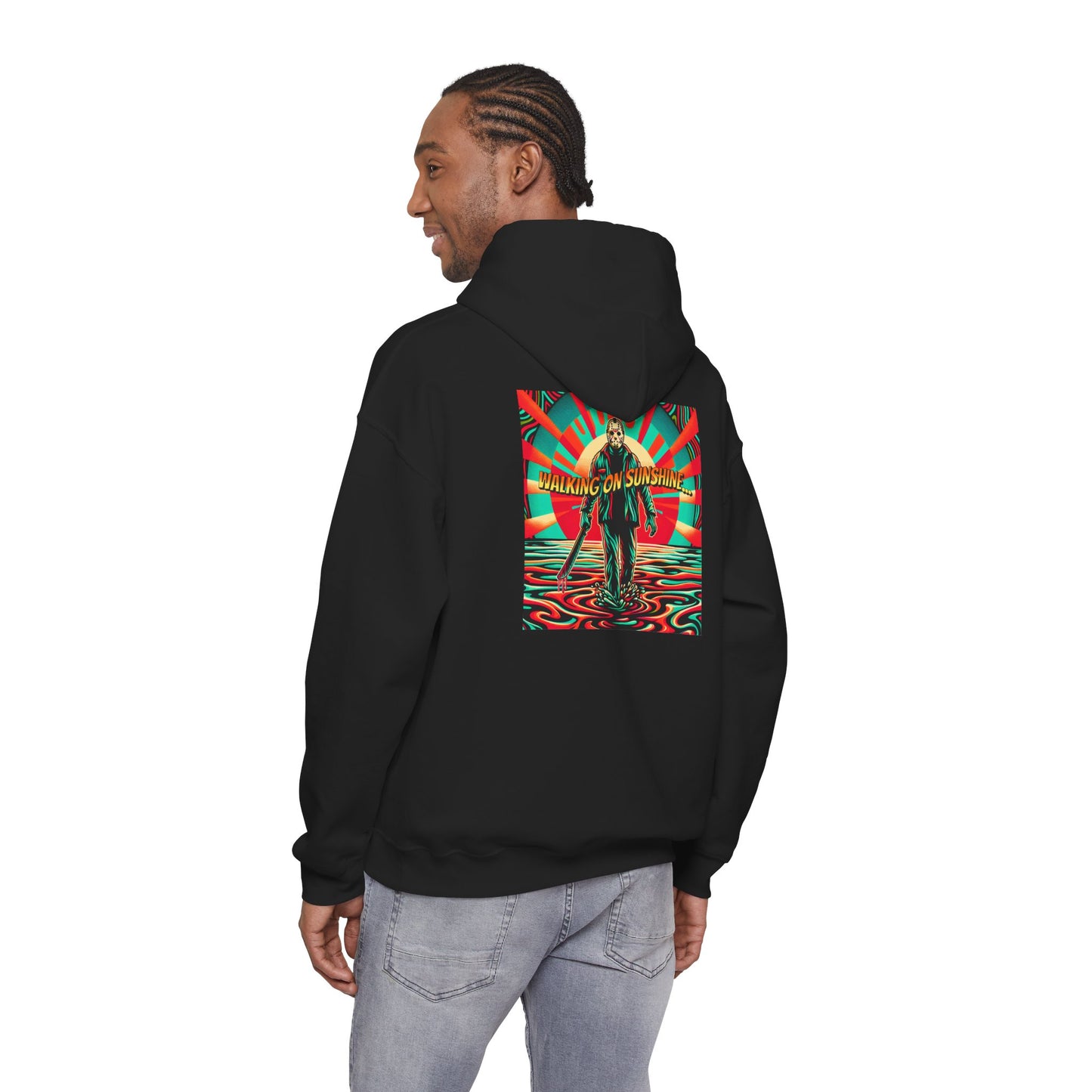 Jason Hoodie - Walking on Sunshine Retro Surfer Graphic Pullover