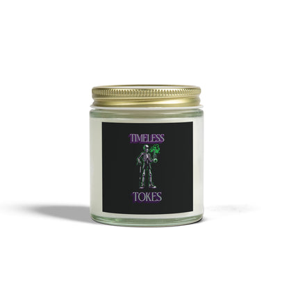 Scented Candle - Timeless Tokes Skeleton 420 Design (4oz, 9oz)