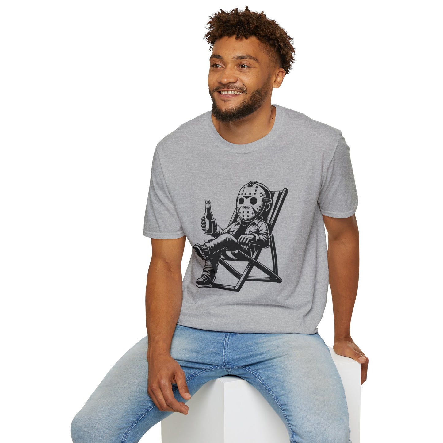 Jason Relaxing Graphic Tee — Funny Horror Movie T-Shirt