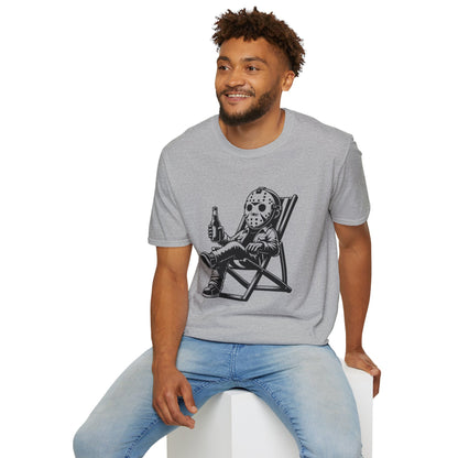 Jason Relaxing Graphic Tee — Funny Horror Movie T-Shirt