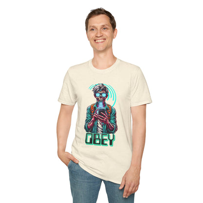 Brain Washing "Obey" Cell Phone Design - Unisex T-Shirt