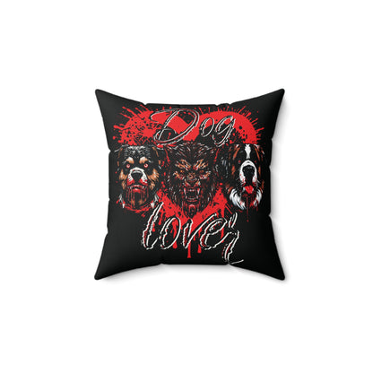 Dog Lover Bloody Hounds Of Hell Werewolf Horror Spun Polyester Square Throw Pillow Bedroom Living Room