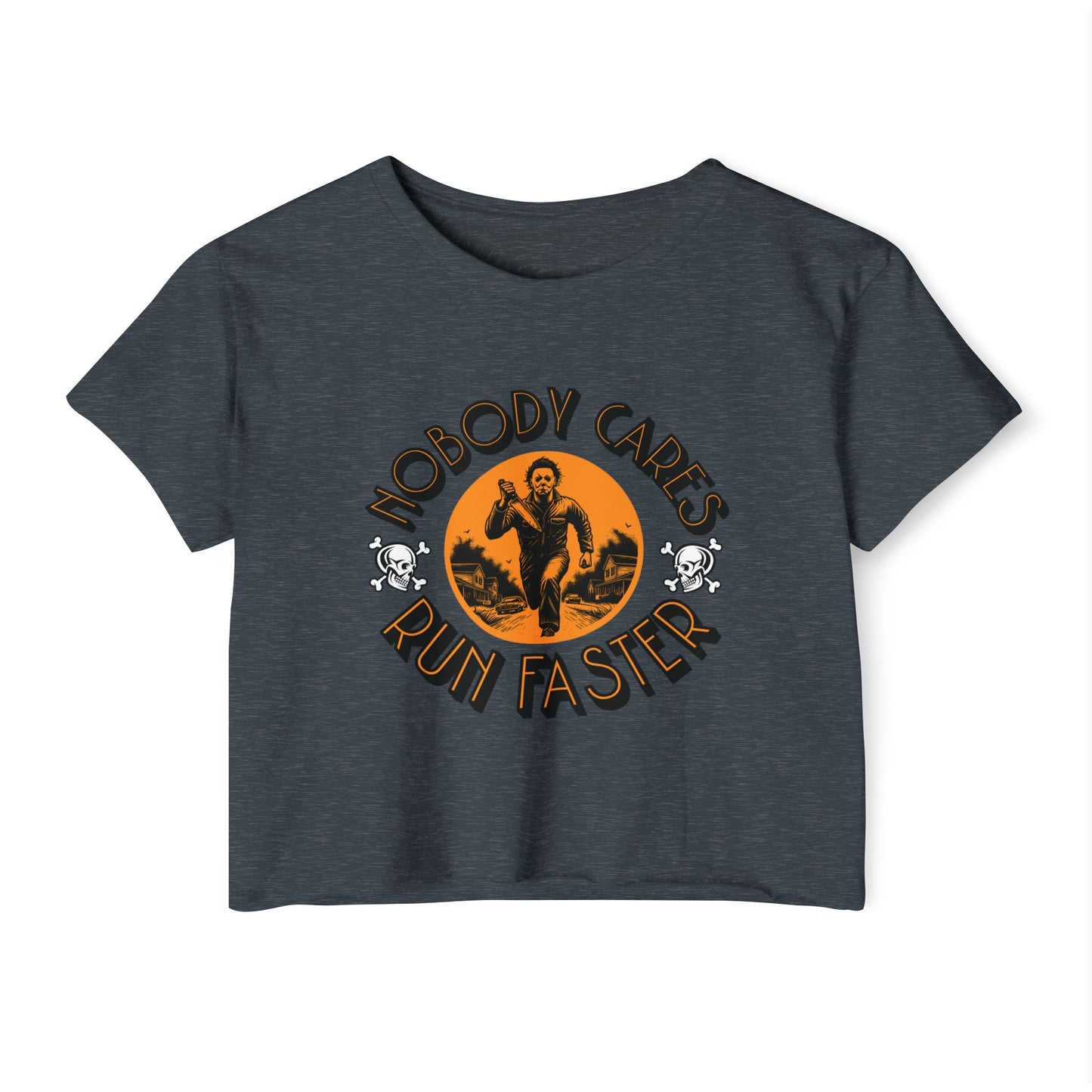 Nobody Cares Run Faster Women's Festival Crop Top