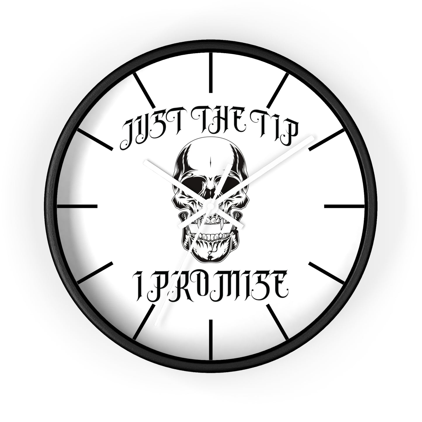 Vampire Just The Tip I Promise Wall Clock