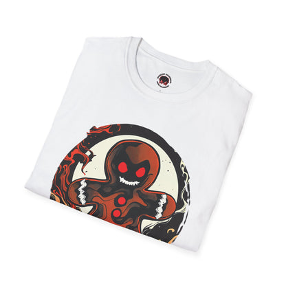 Evil Gingerbread T-Shirt – Spooky Holiday Horror Cookie Design