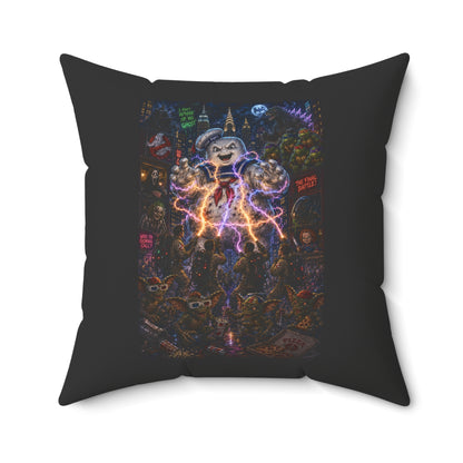 80's Horror Retro Halloween Throw Pillow Decorative Cushion
