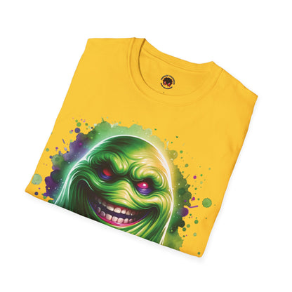 Slimey Ghost Spector Horror Fun Unisex Soft style T Shirt Men Women