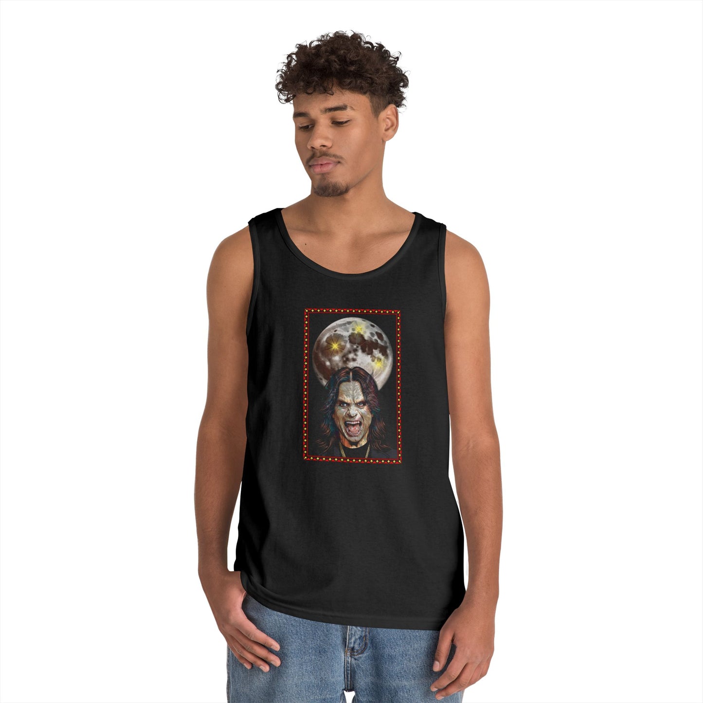 Ozzy Bark at the Moon Unisex Tank Top