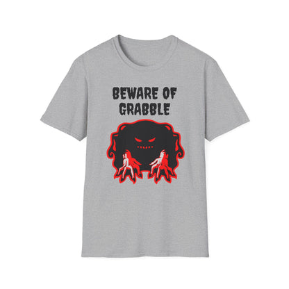 Nightmare Collectibles Beware Of Grabble Unisex Softstyle T-Shirt Horror Fun Shirt