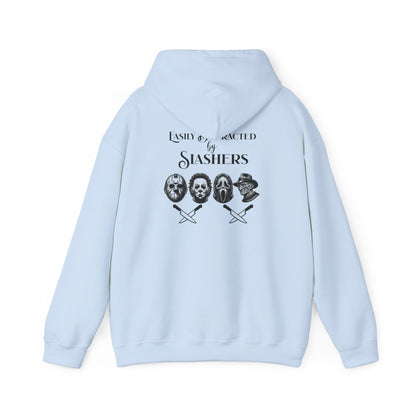 Horror Slasher Hoodie — Classic Masked Killers Graphic Sweatshirt