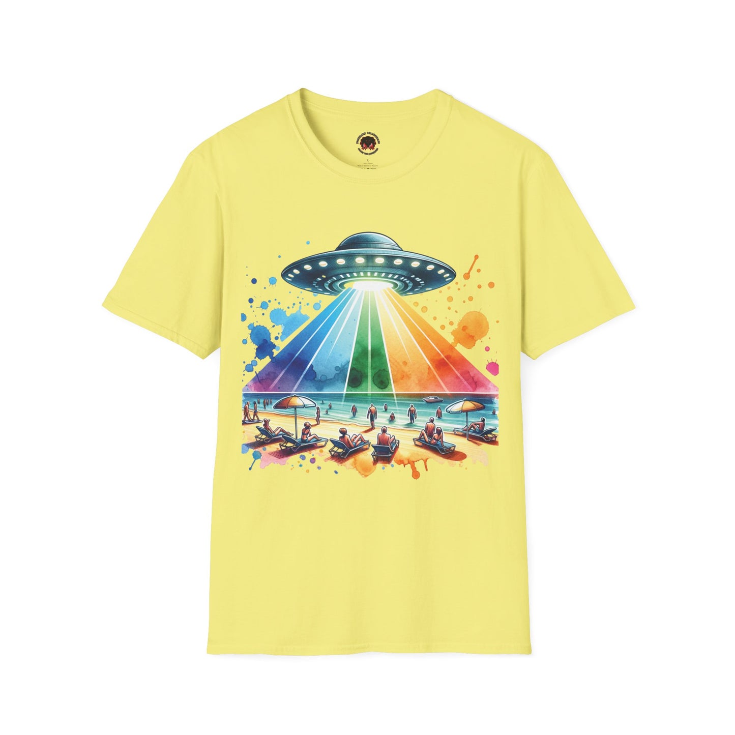 Summerween UFO Beach Day Unisex Soft Style T-Shirt