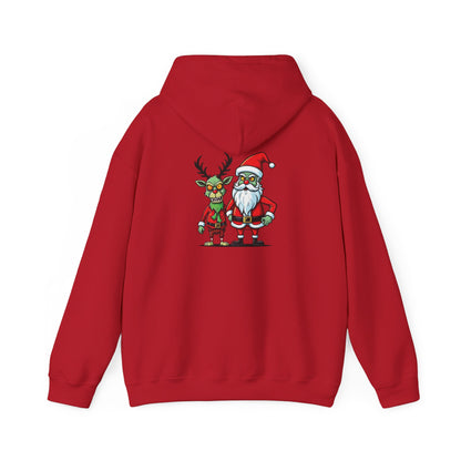 Christmas Zombie Santa & Reindeer Hoodie