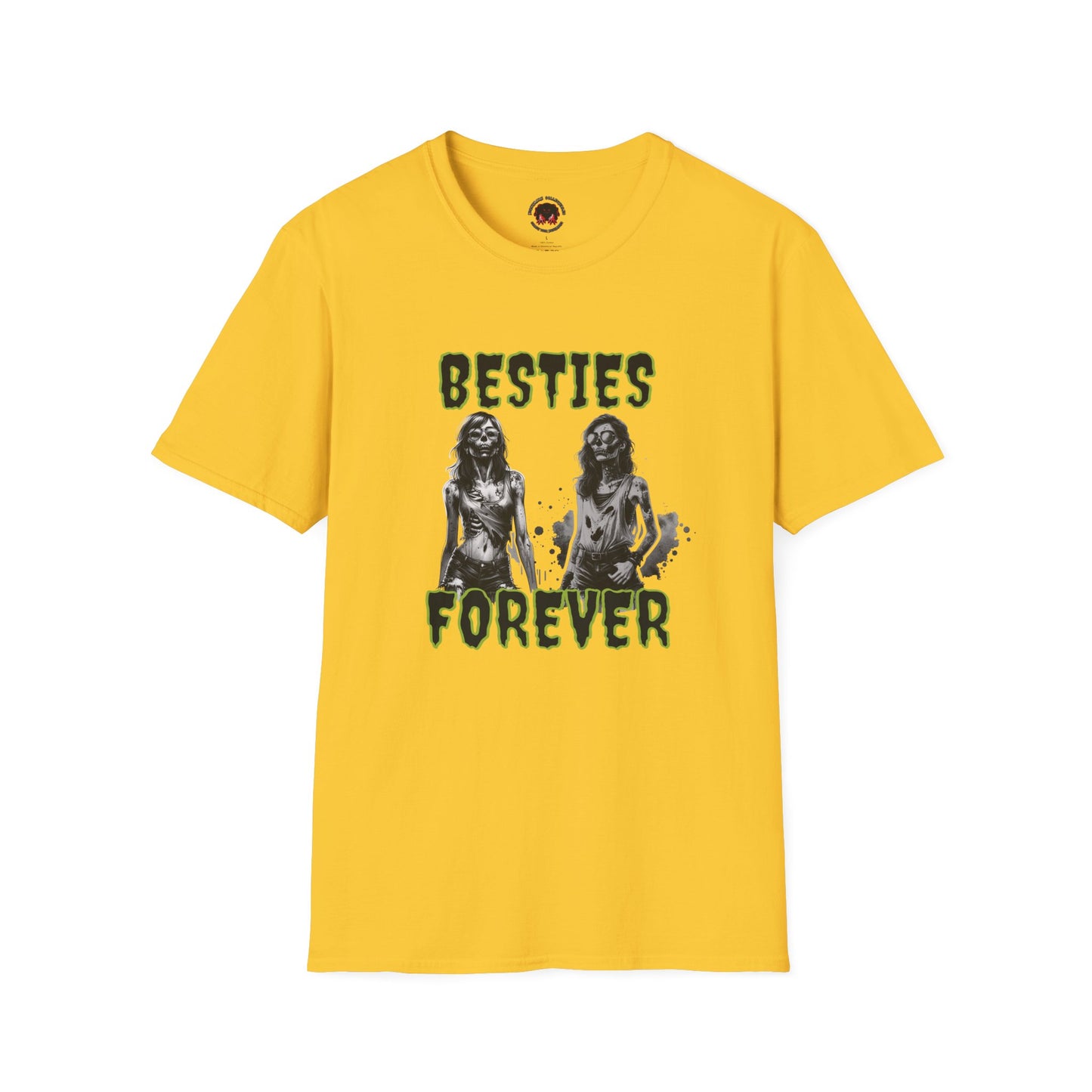 Zombie Ghouls Besties Forever Unisex Soft style T-Shirt