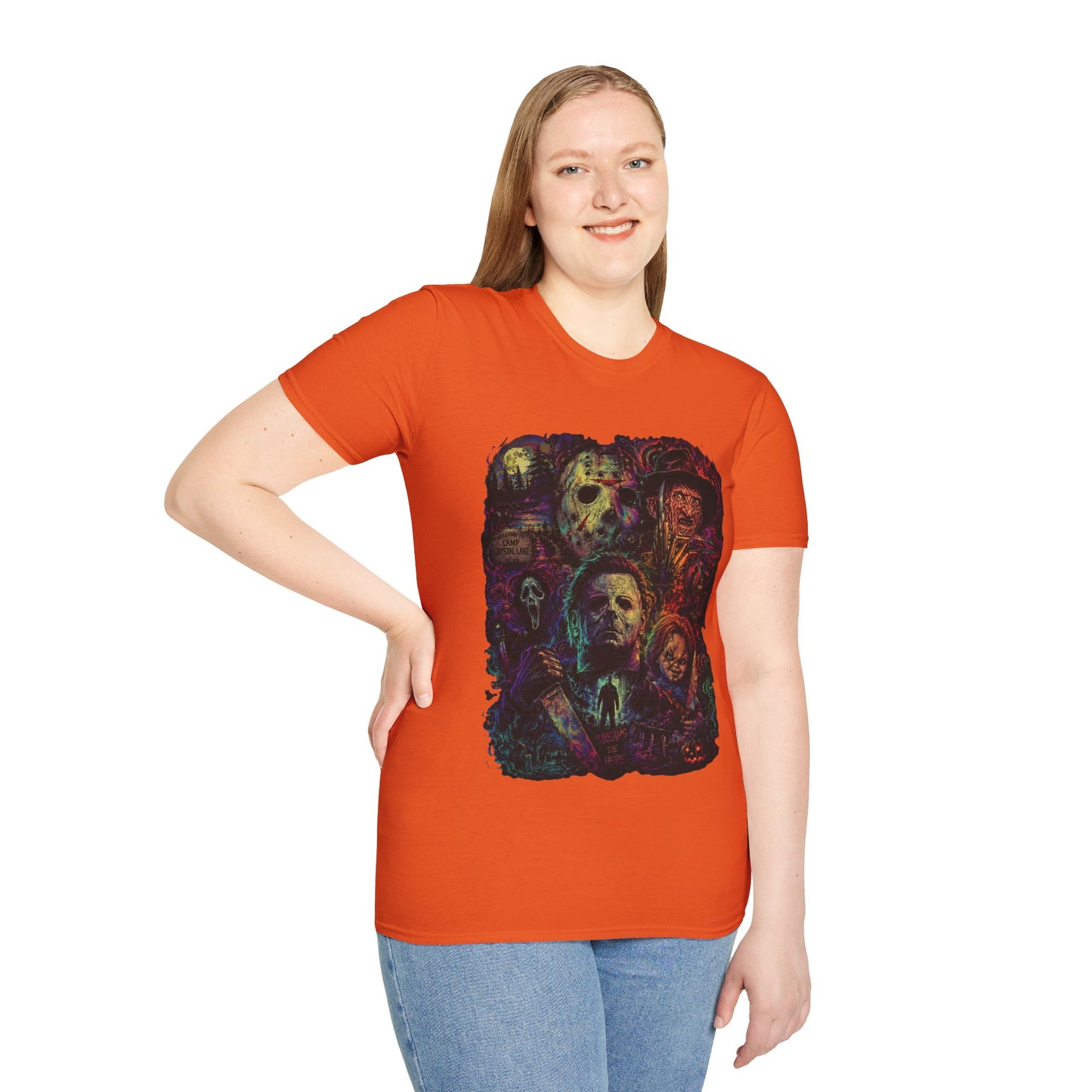Horror Icons Collage T-Shirt —  Graphic Tee