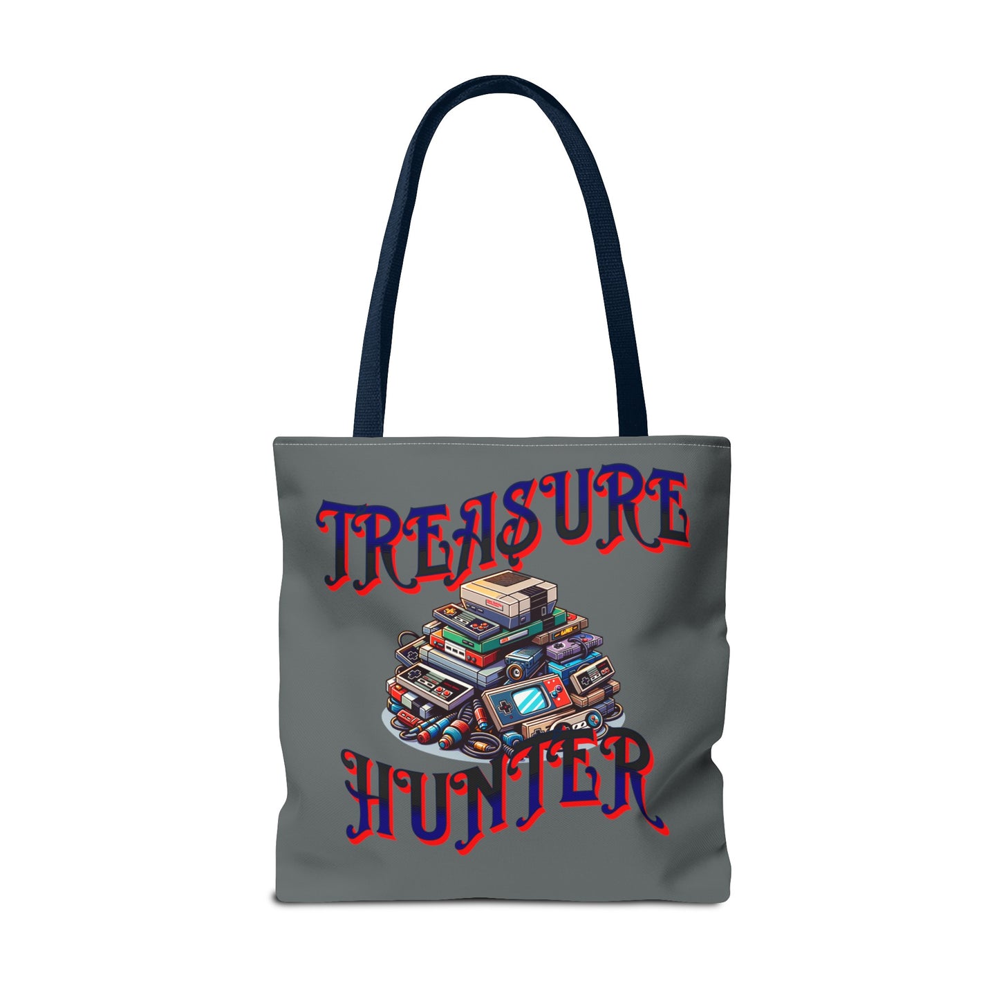 Treasure Hunter Retro Video Gamer Tote Bag (AOP) Collectors Vintage Games and Gaming