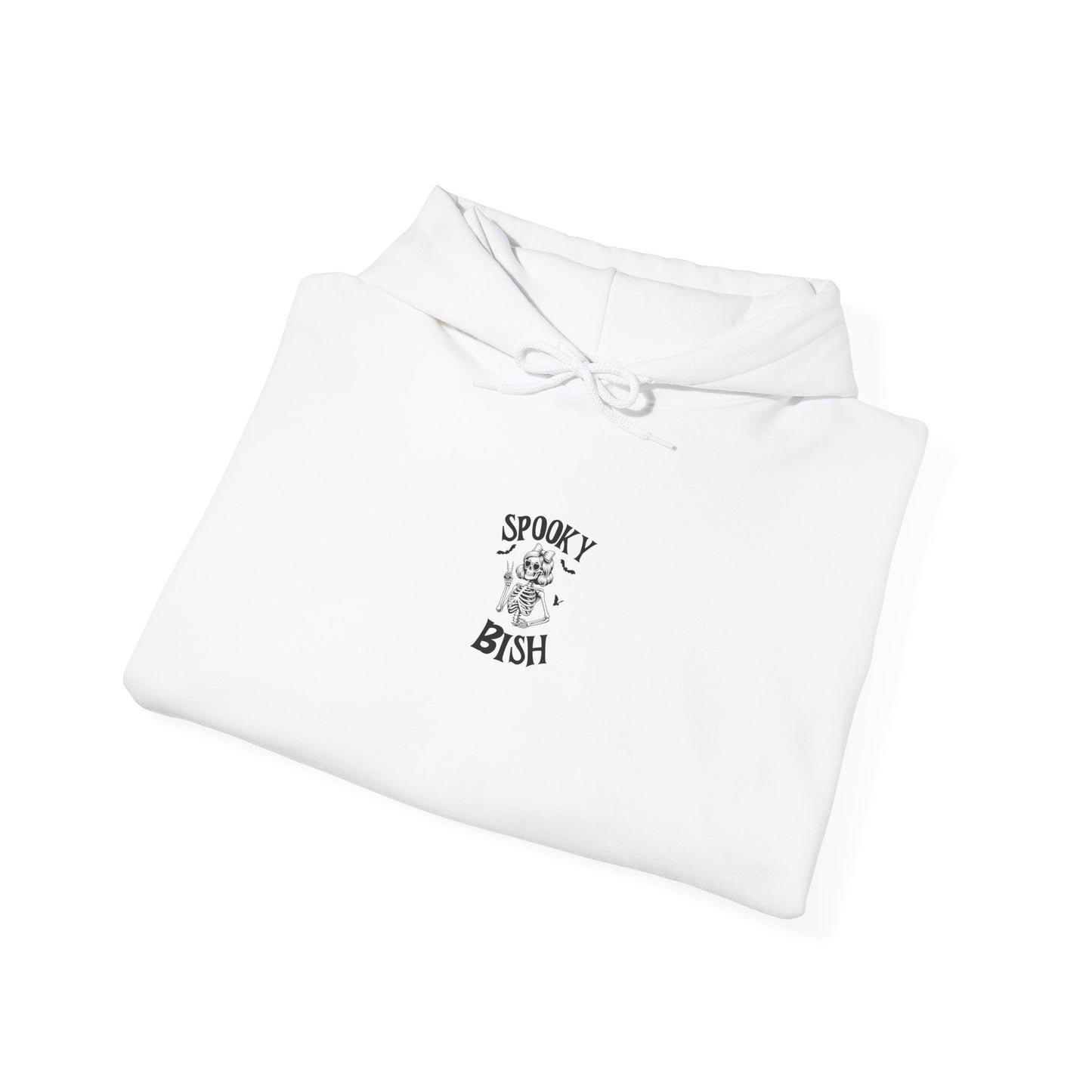Spooky Bish Hoodie — Cute Skeleton in Sunglasses Design