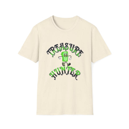 Treasure Hunter Money Stacks Soft Style T-Shirt Collector Vintage Retro Fun Thrifting Convention