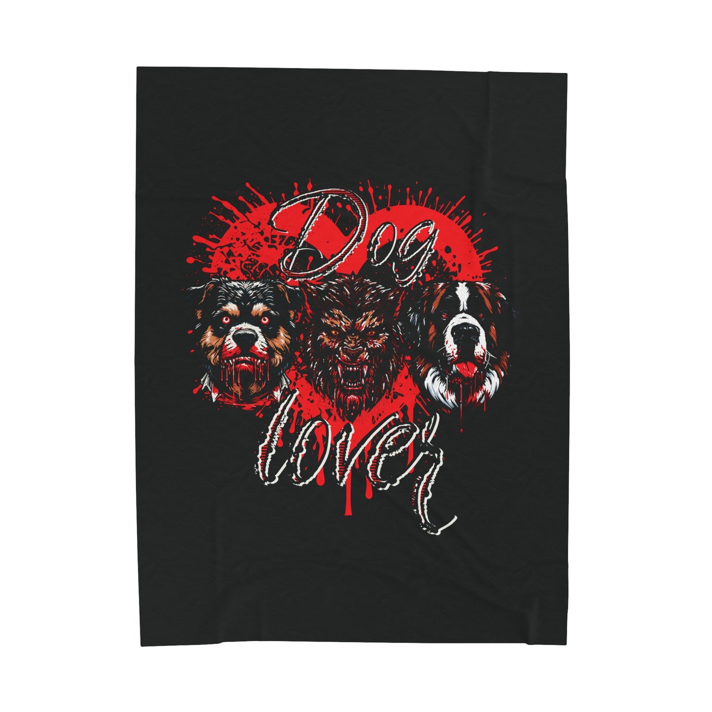 Dog Lover Hounds Of Hell Werewolf Horror Fun Velveteen Plush Blanket