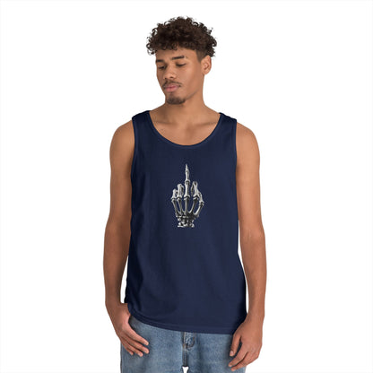 Skeleton Hand Middle Finger Tank Top – Edgy Skull Finger