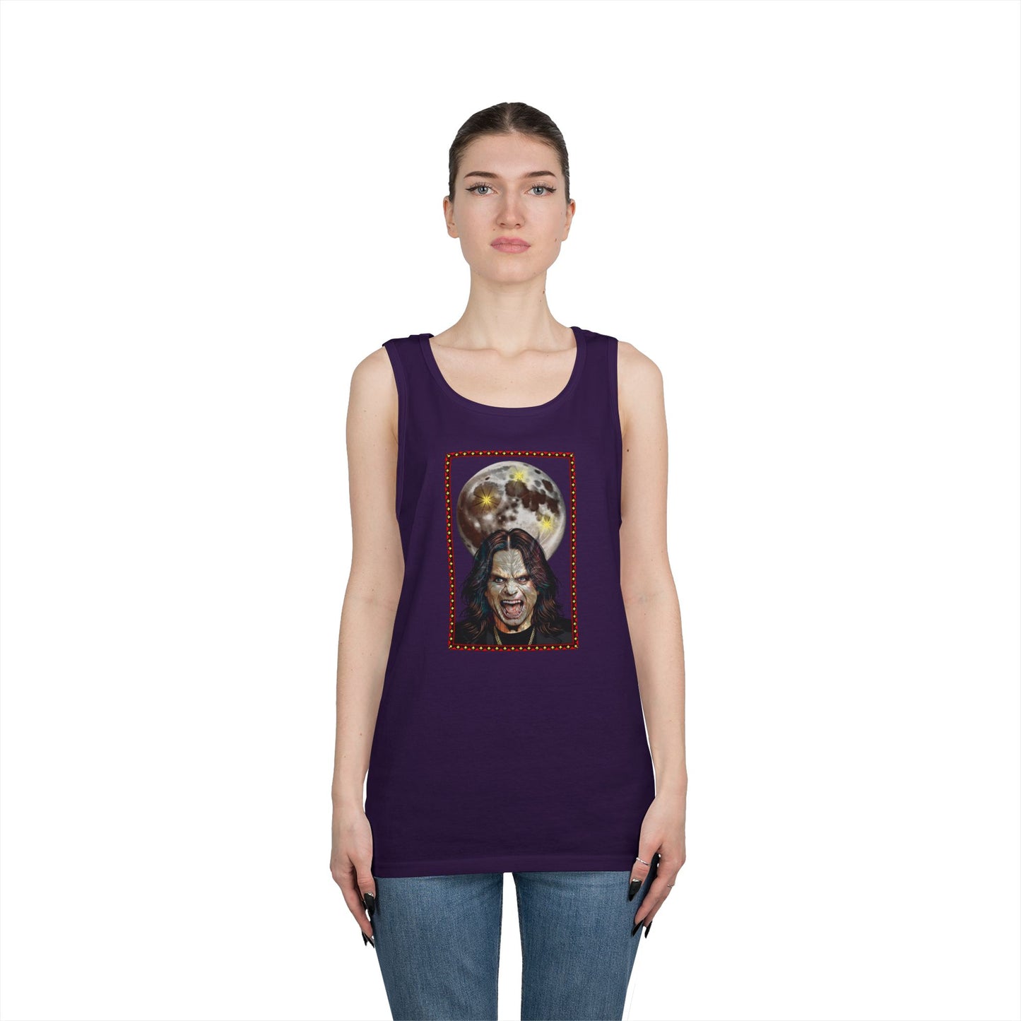 Ozzy Bark at the Moon Unisex Tank Top
