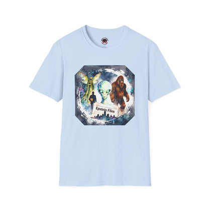 Alien Files Graphic T-Shirt — UFO, Bigfoot & Cryptid Art Tee