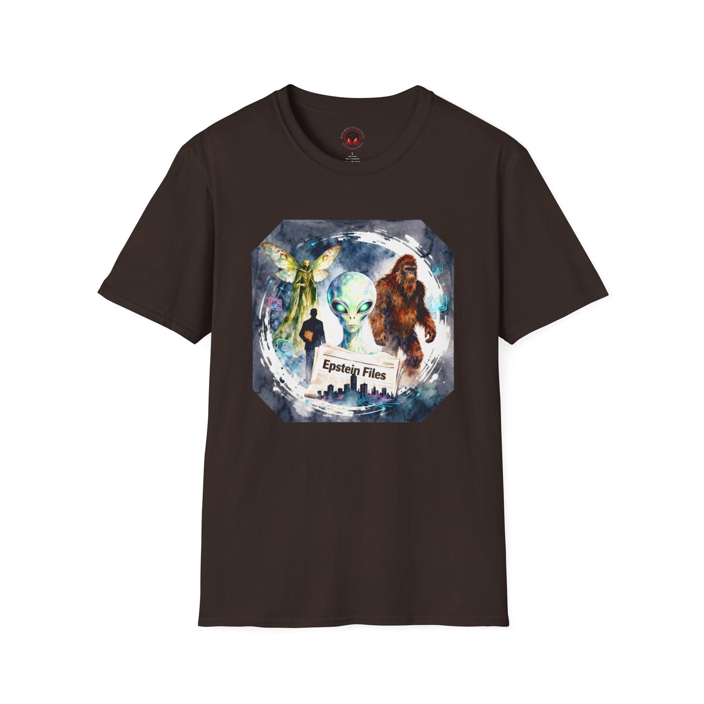 Alien Files Graphic T-Shirt — UFO, Bigfoot & Cryptid Art Tee