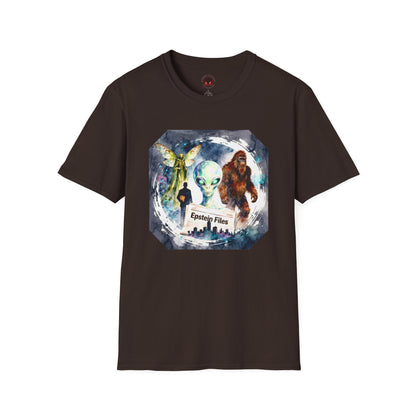 Alien Files Graphic T-Shirt — UFO, Bigfoot & Cryptid Art Tee