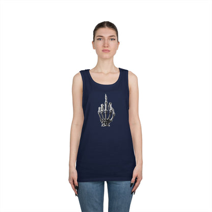 Skeleton Hand Middle Finger Tank Top – Edgy Skull Finger