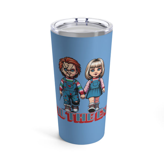 Til The End Horror Couple Insulated Hot Cold Tumbler 20oz