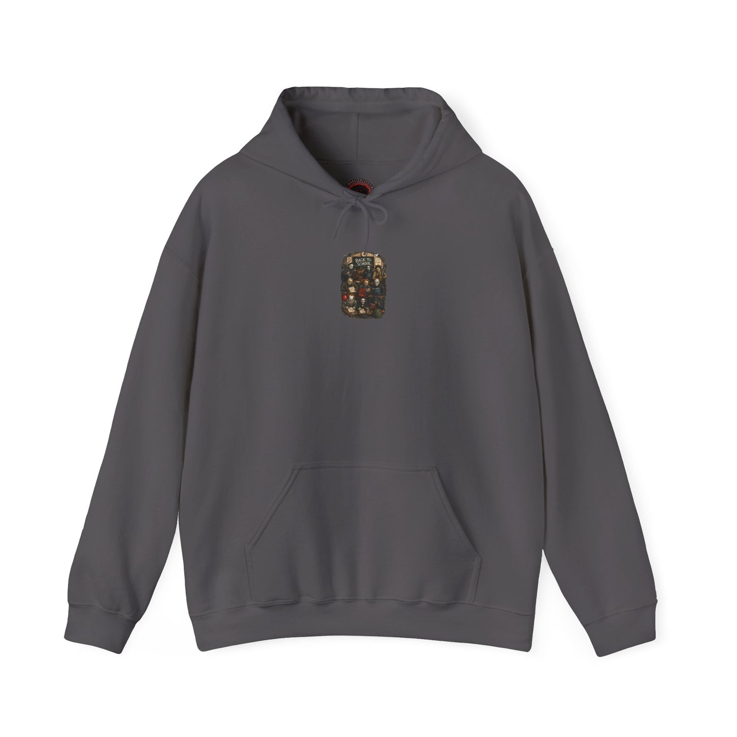 Horror Icons "Back to School" Hoodie — Vintage Movie Villains Graphic Sweatshirt