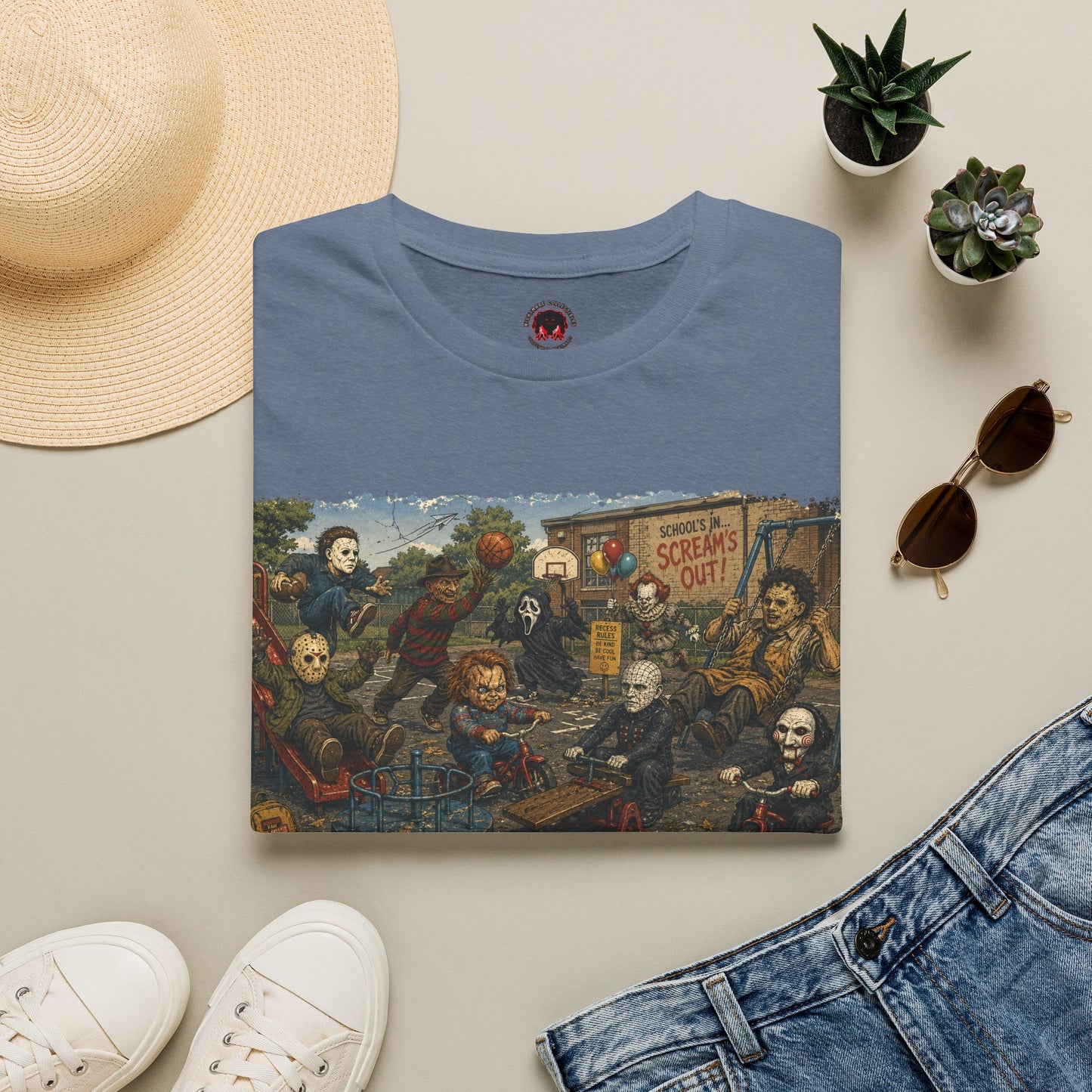 Horror Icons Recess T-Shirt — 'Screams Out' Horror Tee