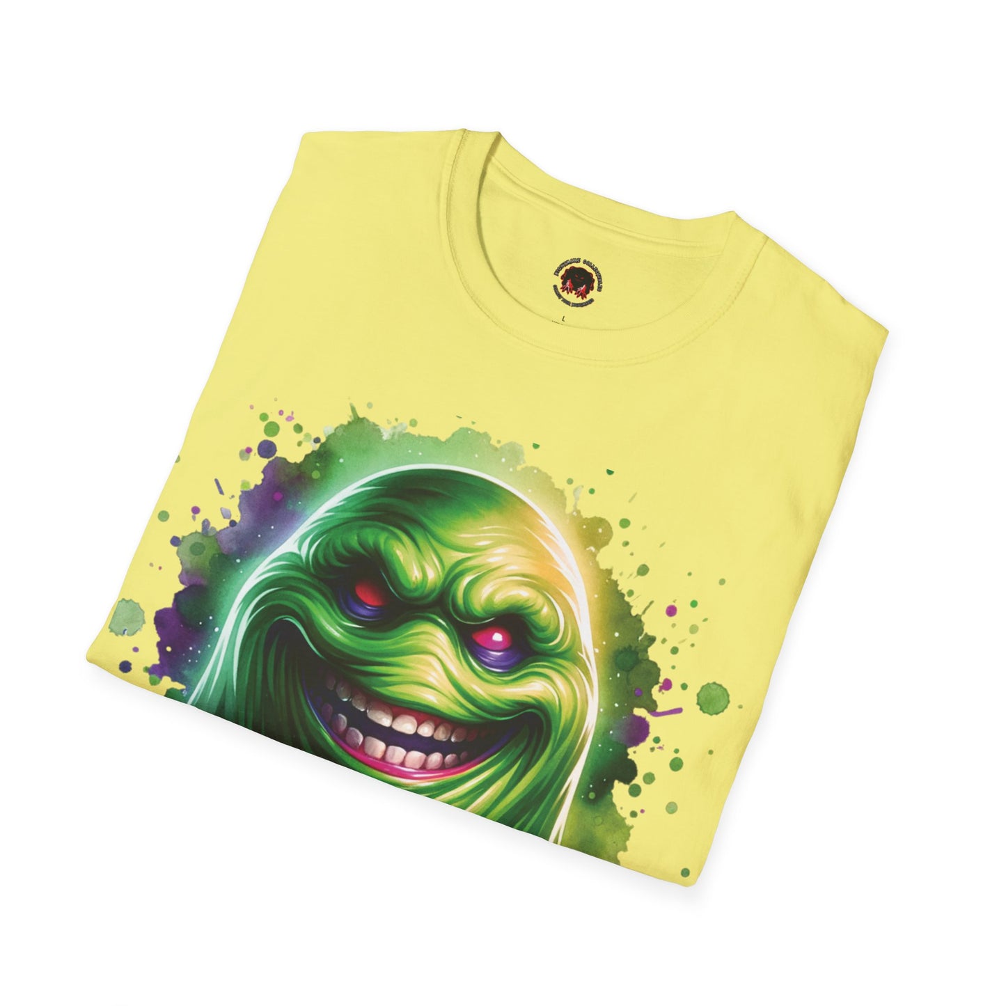 Slimey Ghost Spector Horror Fun Unisex Soft style T Shirt Men Women