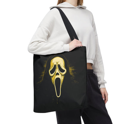 Spooky Scream Tote Bag — Ghost Face Design