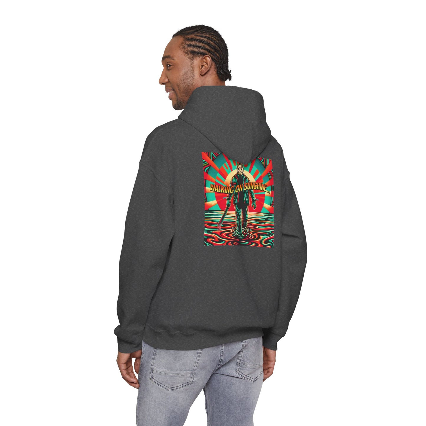Jason Hoodie - Walking on Sunshine Retro Surfer Graphic Pullover