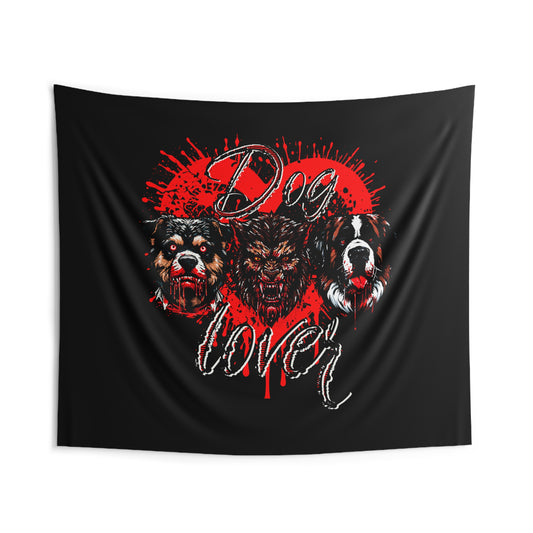 Dog Lover Art Bloody Hounds Of Hell Werewolf Indoor Wall Hanging Horror Tapestry