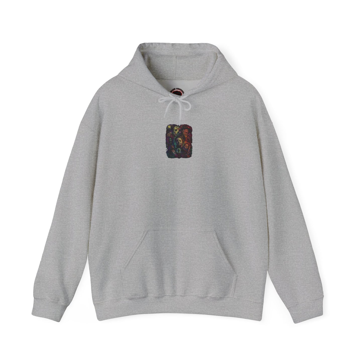 Horror Icons Hoodie — Vintage Slasher Collage Sweatshirt