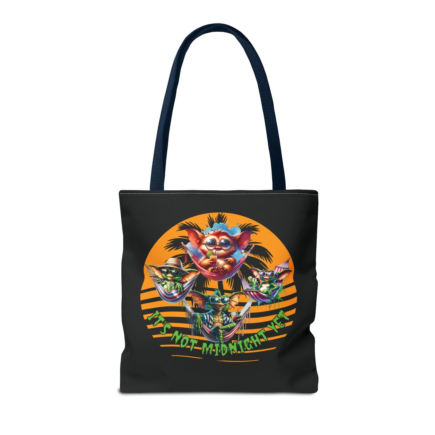 Summerween It's Not Midnight Yet Shoulder Tote Bag (AOP) 3 Sizes