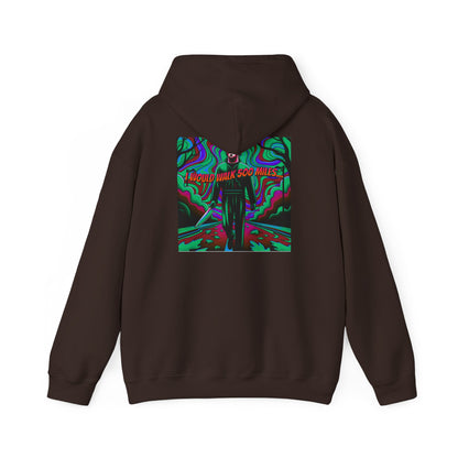 Psychedelic Road Trip Michael Hoodie – "Would Walk 500 Miles" Graphic Pullover