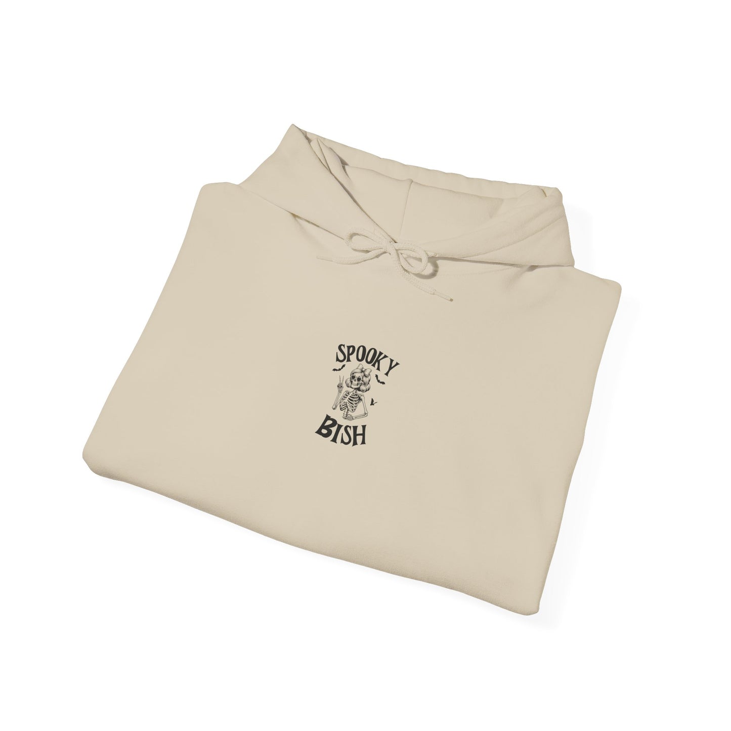 Spooky Bish Hoodie — Cute Skeleton in Sunglasses Design