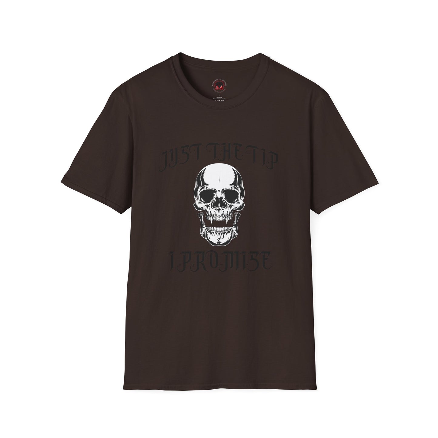 Just The Tip I Promise Vampire Skull Unisex Soft style T-Shirt