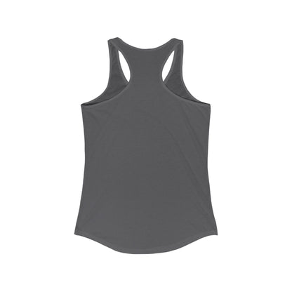 Warning, Scary Inside Women's Ideal Racerback Tank Horror Fun Summer Shirt