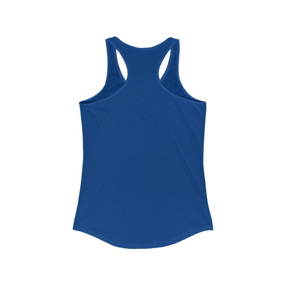 Warning, Scary Inside Women's Ideal Racerback Tank Horror Fun Summer Shirt