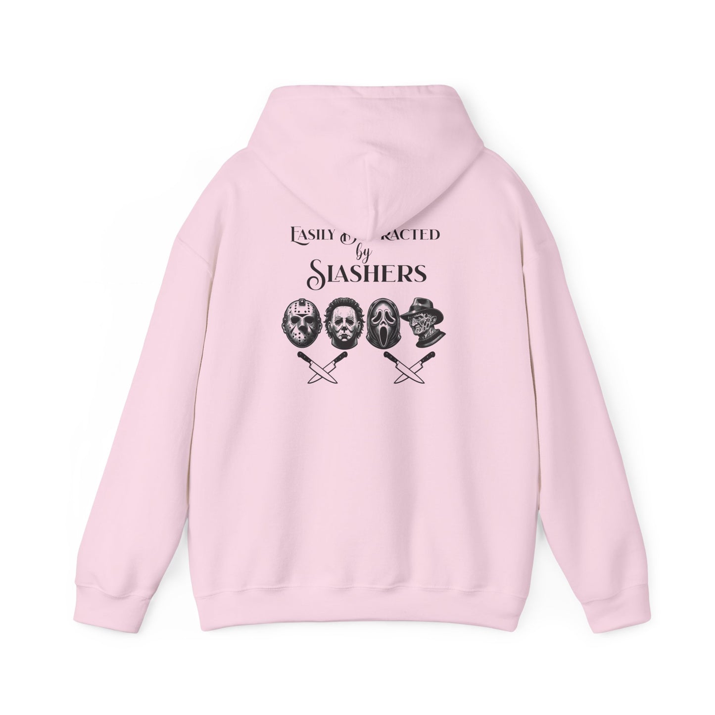Horror Slasher Hoodie — Classic Masked Killers Graphic Sweatshirt