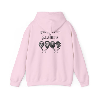 Horror Slasher Hoodie — Classic Masked Killers Graphic Sweatshirt