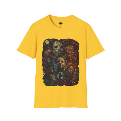 Horror Icons Collage T-Shirt —  Graphic Tee