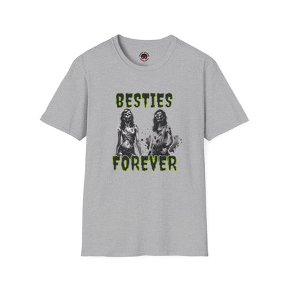 Zombie Ghouls Besties Forever Unisex Soft style T-Shirt