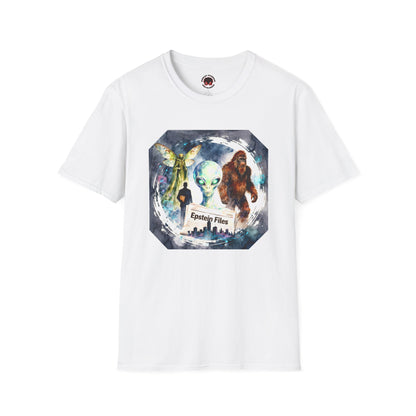 Alien Files Graphic T-Shirt — UFO, Bigfoot & Cryptid Art Tee